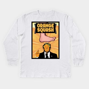 Donald Trump - Orange Squash Kids Long Sleeve T-Shirt